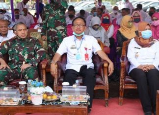 Bupati Pesibar Menghadiri Acara Peresmian Kantor Koramil 422/03 Pesisir Tengah