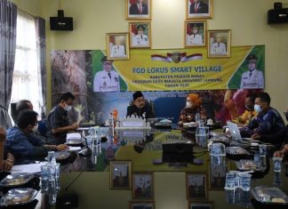 Pjs Bupati Pesisir Barat Menghadiri FGD Lokus Smart Village Kabupaten Pesisir Barat