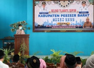 Bupati Pesibar Membuka Kegiatan Seleksi Tilawatil Qur’an