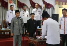 177 Anggota Lembaga Himpun Pekon Dari Sembilan Kecamatan Resmi Dilantik Oleh Bupati Lampung Barat
