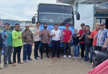 Pemkab Lampung Barat Meluncurkan Dua Unit Bus Damri Trayek Kecamatan Kebun Tebu-Liwa