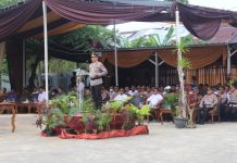 Kepala Kepolisian Daerah (Kapolda) Lampung Irjen Pol Akhmad Wiyagus Meresmikan Kepolisian Resort (Polres) Pesibar