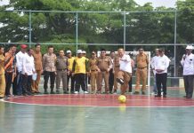 Bupati Lampung Timur M. Dawam Rahardjo Membuka Acara Turnamen Futsal Kerukunan Umat Antar Beragama